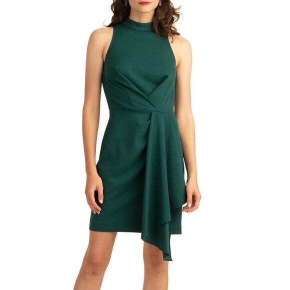Trina Turk Dresses & Skirts - Trina Turk Womens Compelling Drape-Front Dress Green NWT size 10